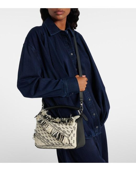 Loewe Metallic X Albers Puzzle Small Leather Top-Handle Bag