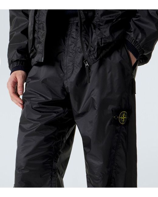 Stone Island Black Compass Sweatpants for men