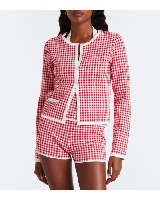Posse Red Micah Gingham Cardigan
