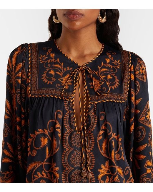 Farm Rio Brown Cornely Ainika Blouse