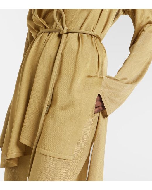 Max Mara Yellow Danza Wrap Cardigan