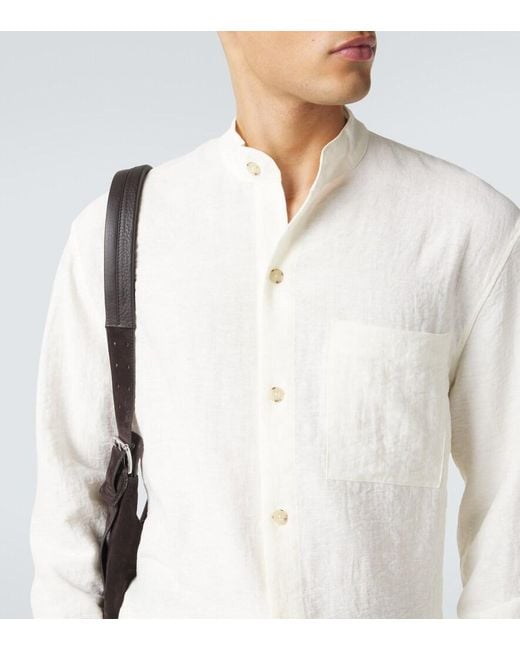 Camisa Commas de hombre de color White