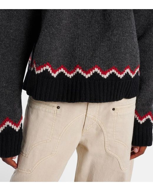 Alanui Black Sweet Winter Virgin Wool Sweater