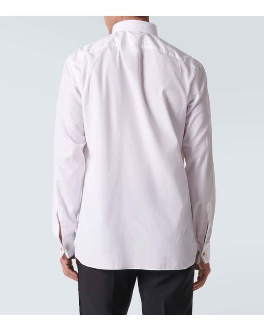Camisa De Esmoquin Plisada De Algodon Rubinacci de hombre de color White