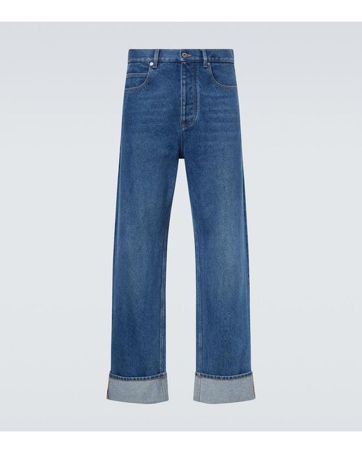 Bottega Veneta Blue Wide-Leg Jeans for men