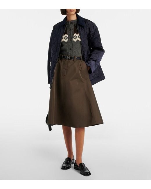Prada Blue Re-Nylon Quilted Jacket