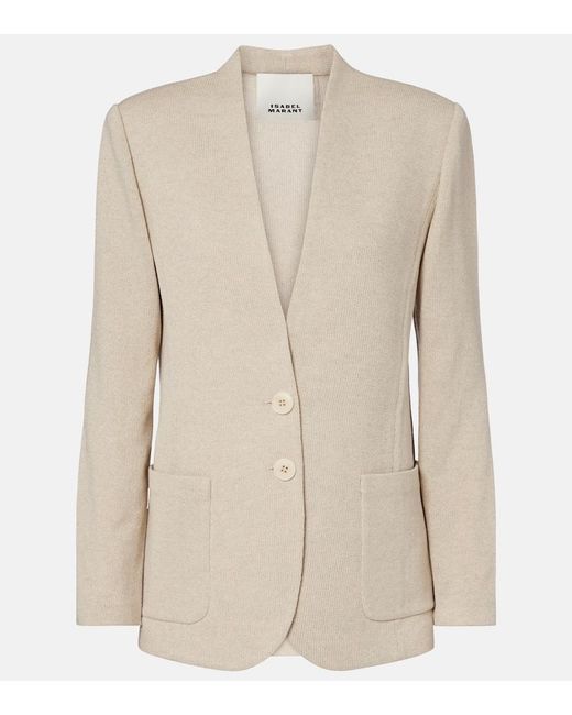 Isabel Marant Natural Olivia Wool-Blend Jacket