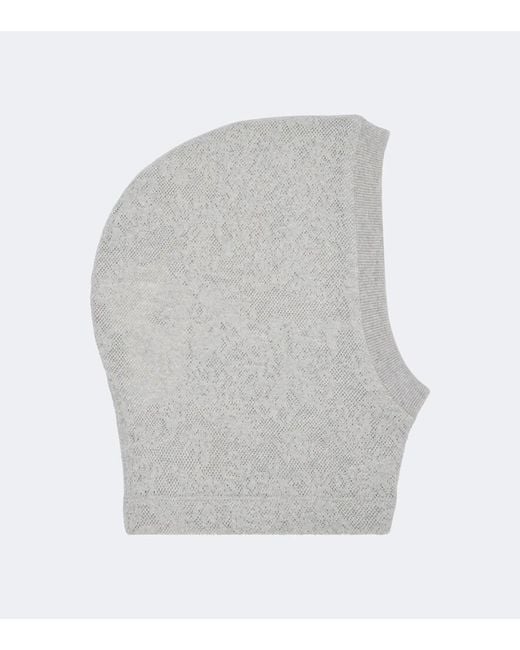 Brunello Cucinelli Gray Knitted Balaclava