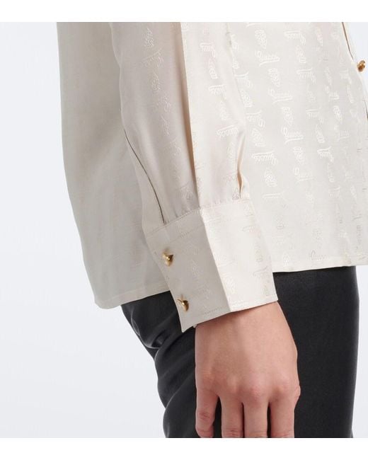 Gucci Natural Silk Jacquard Shirt