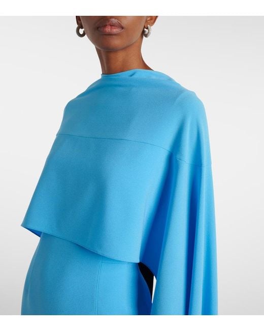 Roksanda Blue Elina Caped Midi Dress