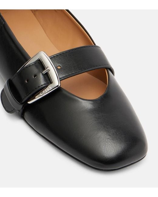 Ballerines Mary Jane Butterfly Ganni en coloris Black