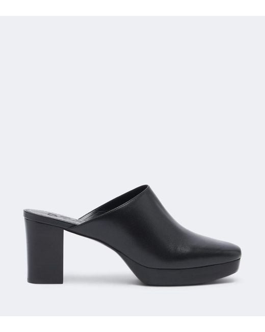 Staud Black Monica Leather Mules