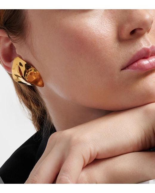 Balenciaga White Bloom Earrings