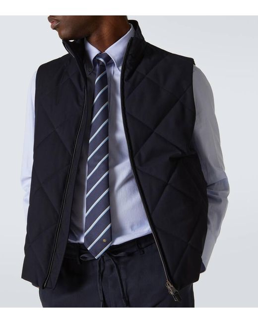 Canali Steppweste in Blue für Herren