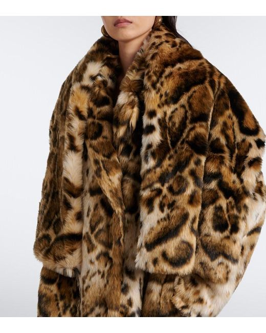 Etro Metallic Leopard-Print Scarf
