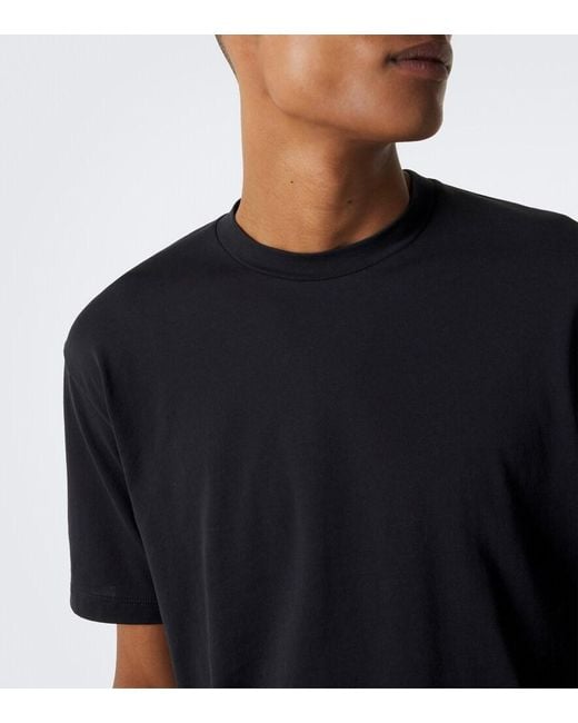Fendi Black Logo Cotton Jersey T-Shirt for men