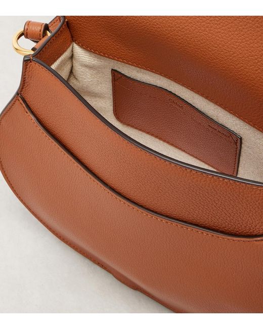 Chloé Brown Marcie Leather Crossbody Bag