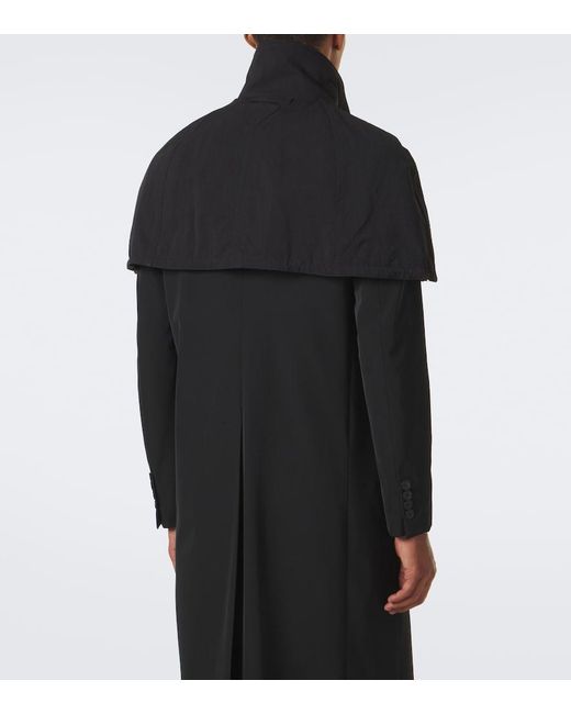 Prada Black Re-Nylon Cropped Cape for men