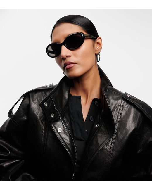 Khaite Brown X Oliver Peoples 1969c Oval Sunglasses