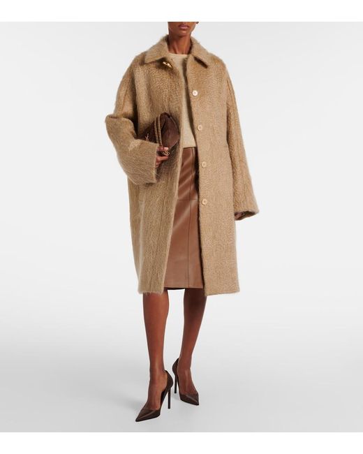 Joseph Natural Alger Wool And Mohair-Blend Coat