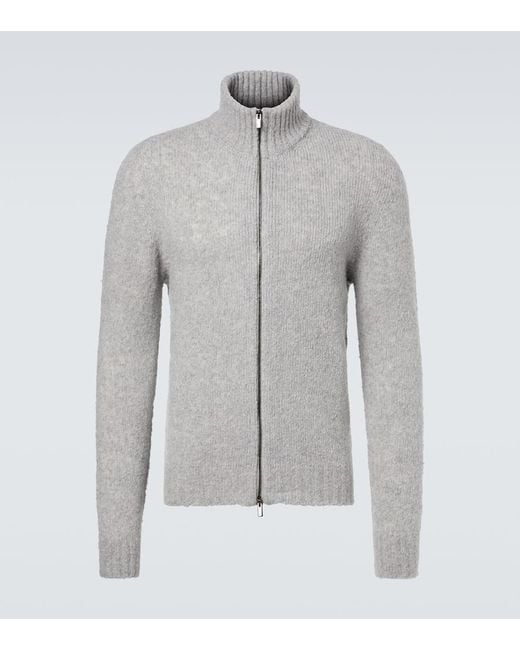 Cardigan En Mezcla De Lana Y Cachemir Thom Sweeney de hombre de color Gray