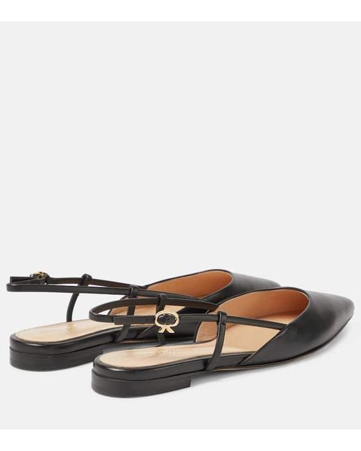 Bailarinas Destalonadas Ascent 05 De Piel Gianvito Rossi de color Brown