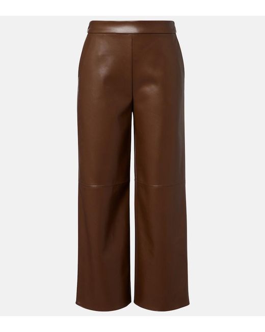 Max Mara Brown Cropped Straight Pants