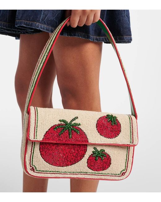 Staud Red Schultertasche Tommy