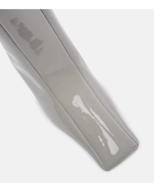 Stella McCartney Gray Overknee-Stiefel Eve