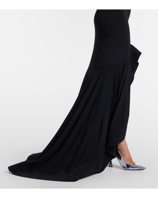 Stella McCartney Black Crepe Jersey Gown