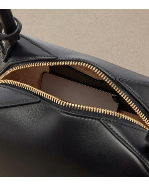 Alaïa Black Le Bouledogue Small Leather Tote Bag