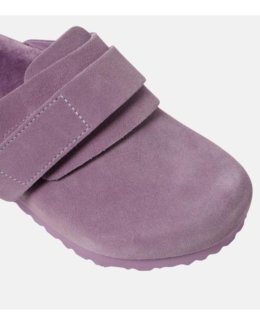 Birkenstock Purple X Tekla Nagoya Suede Slippers