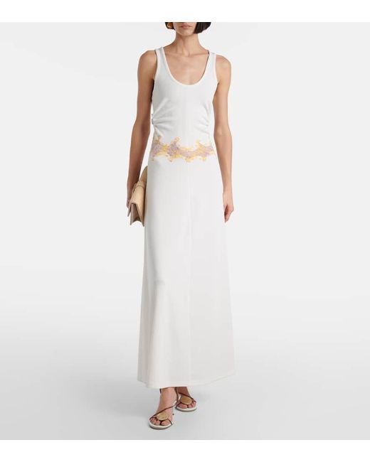 Christopher Esber White Verzierte Sandalen Doma 70 Aus Leder