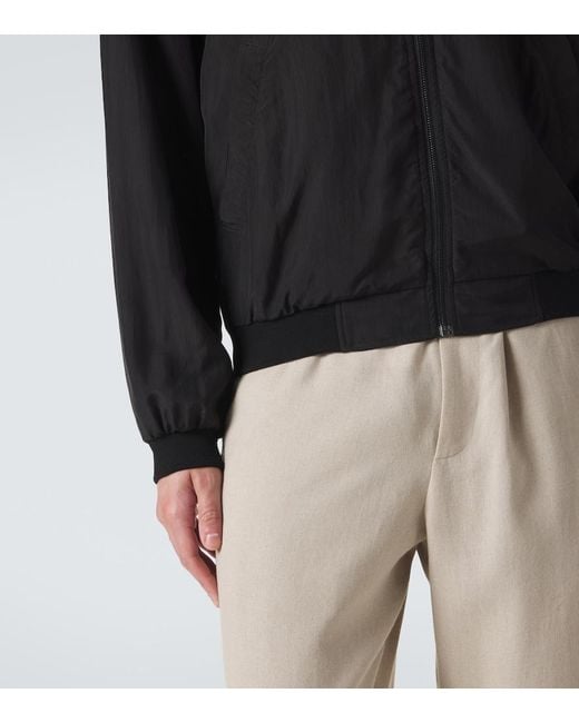 The Row Black Orianel Silk Jacket for men