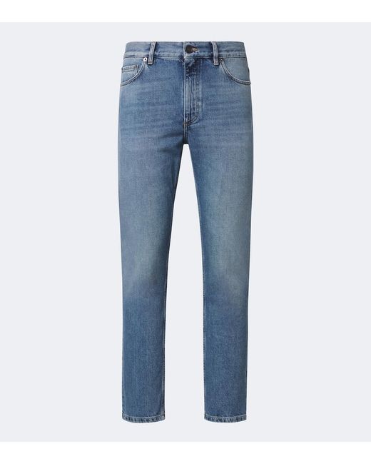Zegna Blue Mid-Rise Slim Jeans for men