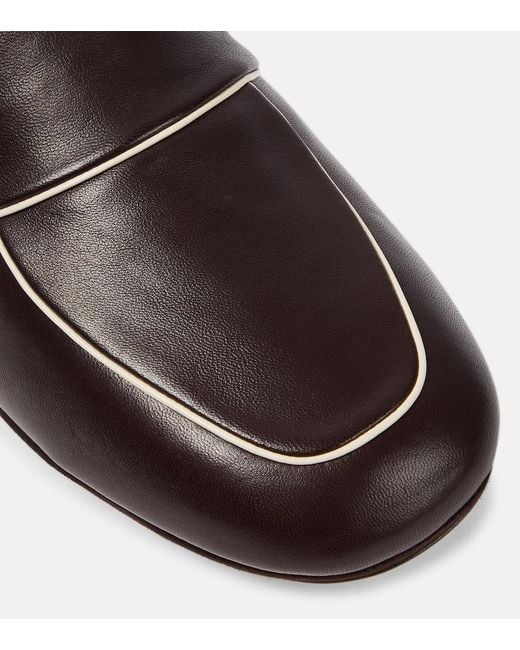The Row Brown Beck Leather Mules