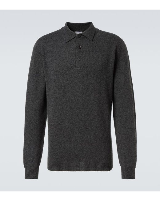 Sunspel Polopullover Aus Wolle in Black für Herren
