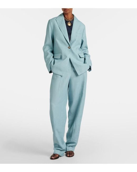 Blazer Rochd De Chambray Joseph de color Blue