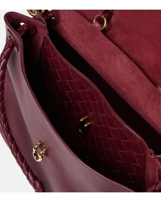 Bottega Veneta Red Tote Bag Ciao Ciao Medium Aus Leder
