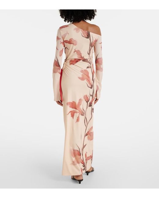 Sir Natural Floral One-Shoulder Maxi Dress