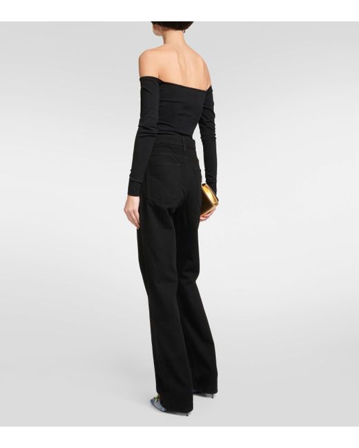 Dolce & Gabbana Black Mid-rise Straight Jeans