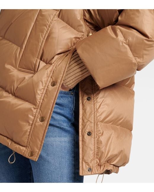 Chloé Natural Oversized Quilted Down Jacket