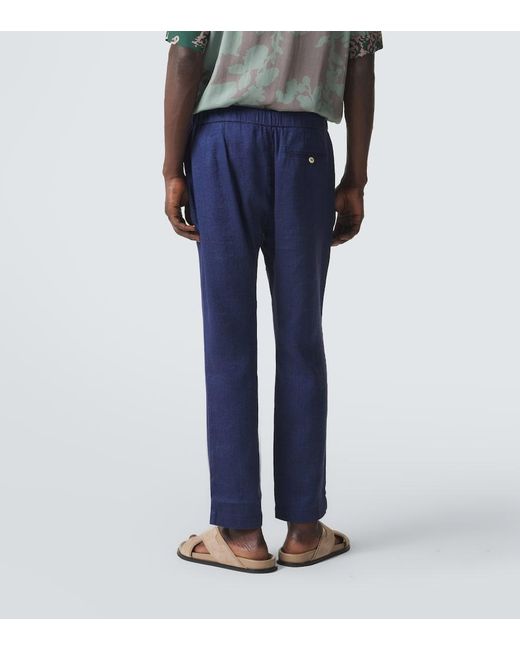 Frescobol Carioca Chinohose Aus Leinen Und Baumwolle in Blue für Herren