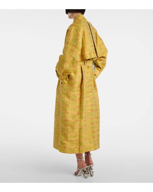 TOVE Yellow Trenchcoat Jacqui aus einem Baumwollgemisch
