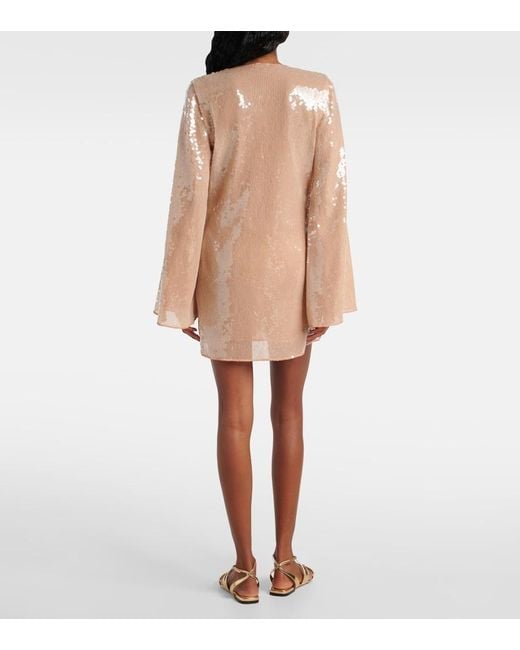 Tunique A Sequins Oseree en coloris Brown
