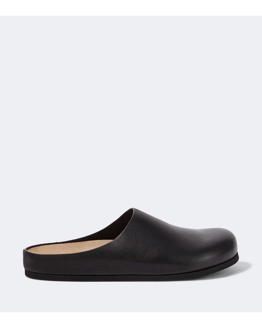 Common Projects Black Leather Clogs for men