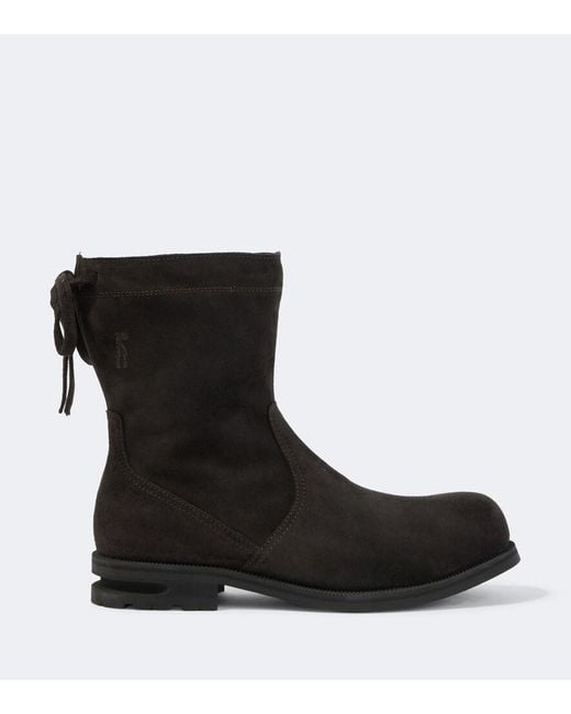 Kiko Kostadinov Black Farkas Suede Ankle Boots for men