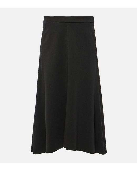 Dorothee Schumacher Black Emotional Essence Jersey Midi Skirt