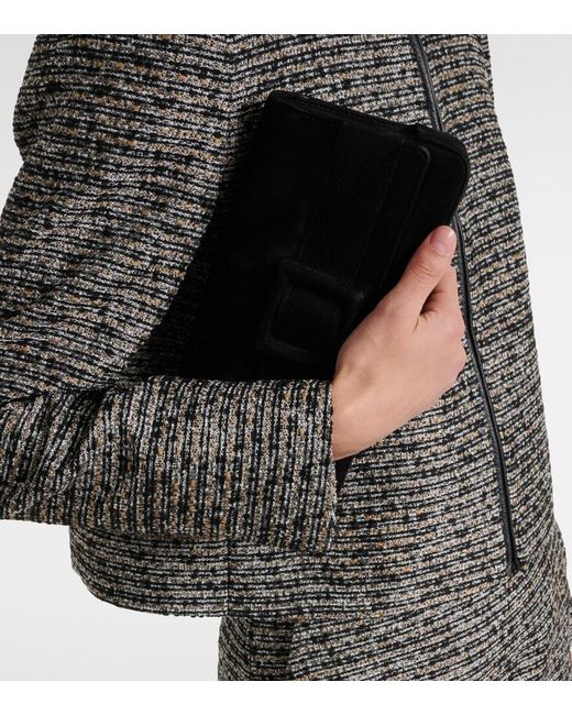 Max Mara Black Volume Tweed Jacket