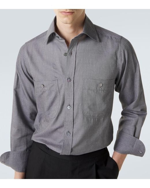 Camicia di STÒFFA in Gray da Uomo